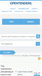 Mobile Screenshot of opentenders.com